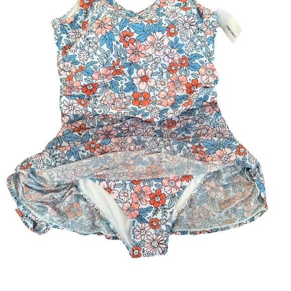 Floral Swim Dress Women’s Plus Size 1x Feminine Modest  Dainty Beach Vacation - Picture 8 of 10